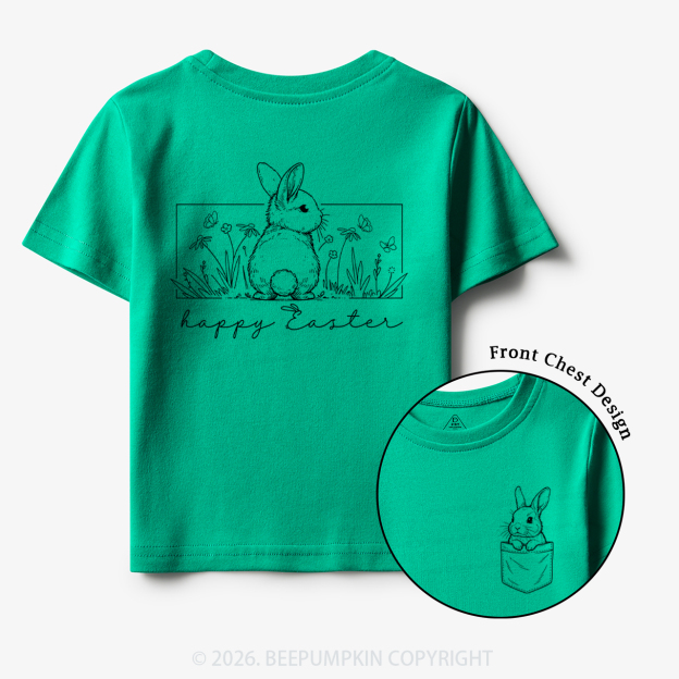 Happy Easter Spring Flowers Toddler&Kid's Tees