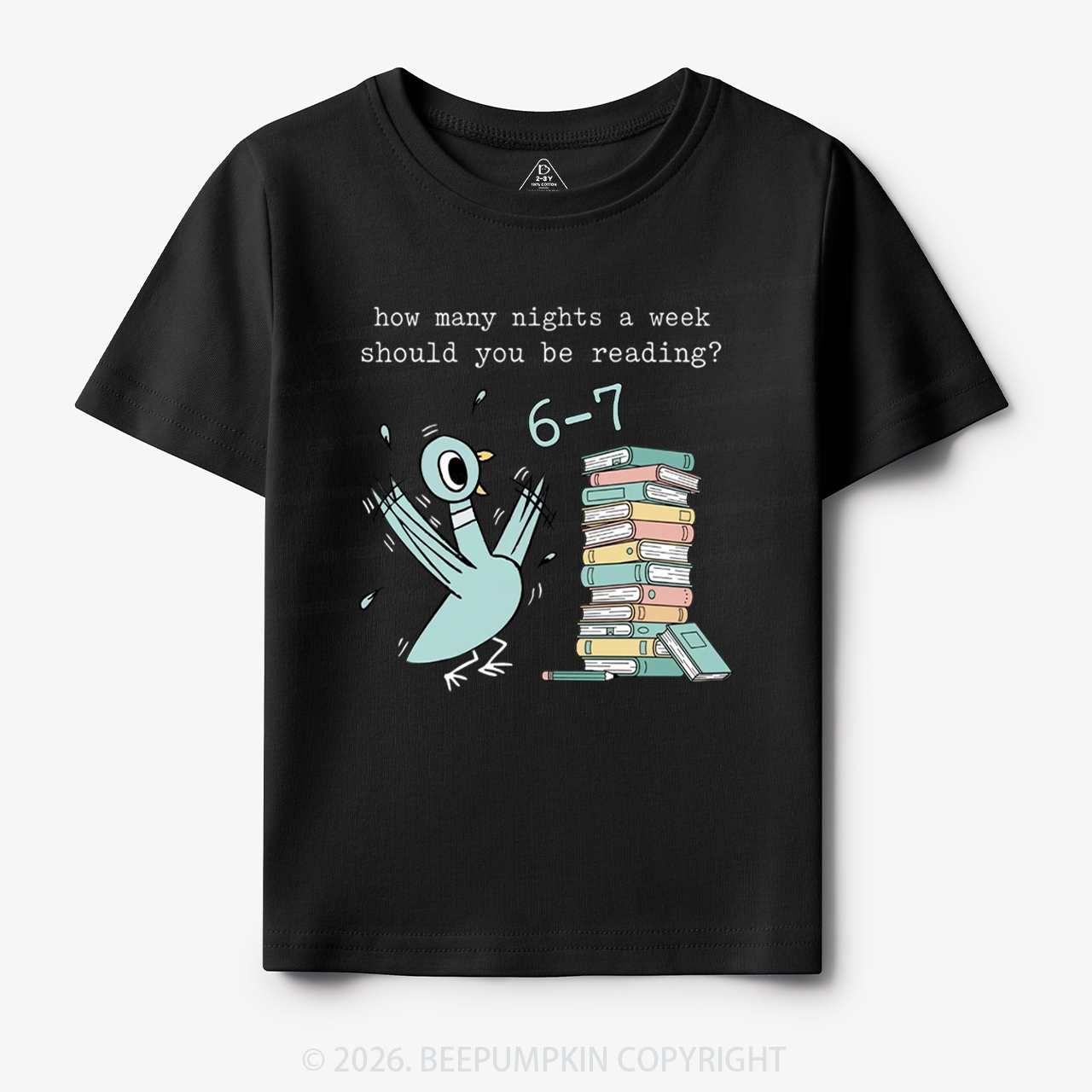 How Many Nights A Week Should You Be Reading 6-7 Toddler&Kid's Tees