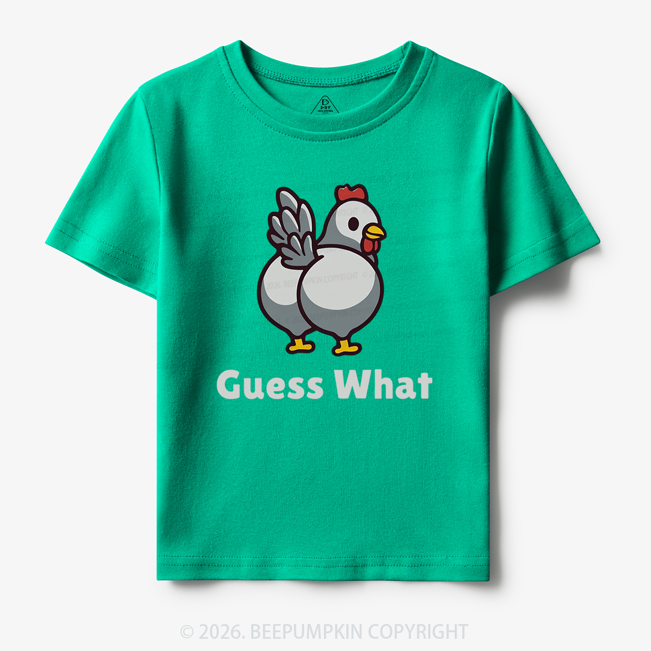 Chicken Butt Guess What Funny Poultry Pun Toddler&Kid's Tees
