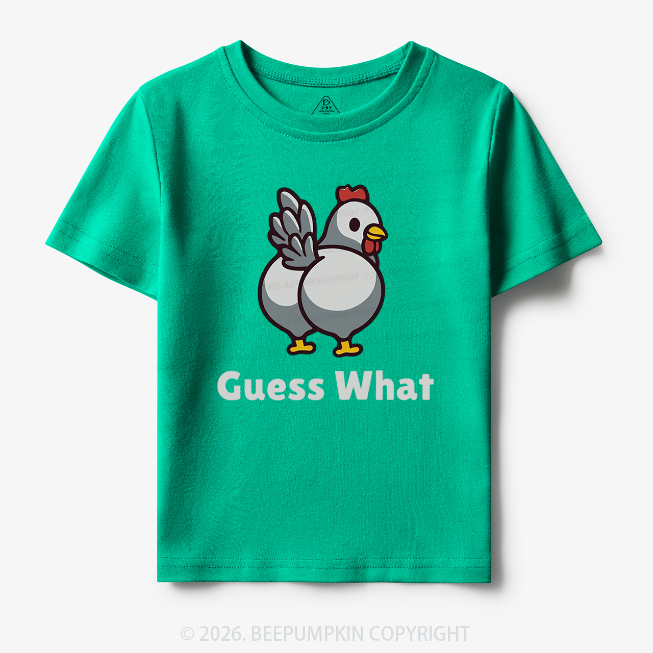 Chicken Butt Guess What Funny Poultry Pun Toddler&Kid's Tees