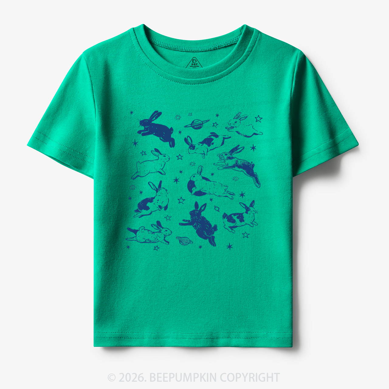 Bunnies in Space Toddler&Kid's Tees