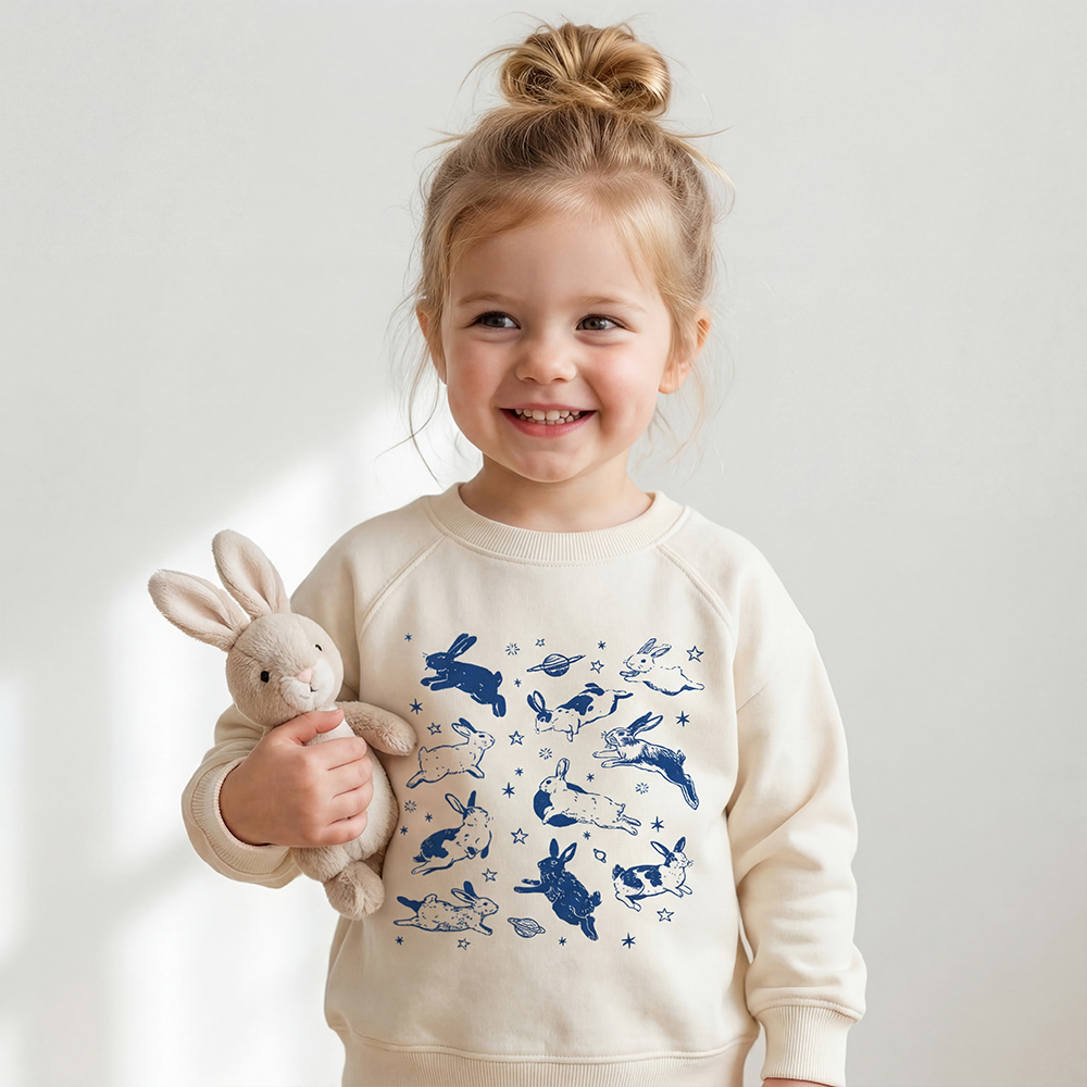 Bunnies in Space Kid's Sweatshirt