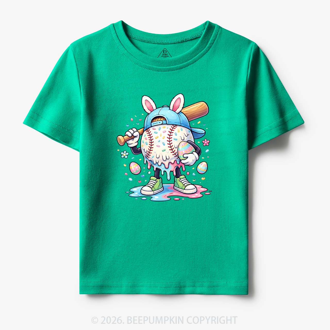 Easter Baseball Drip Toddler&Kid's Tees