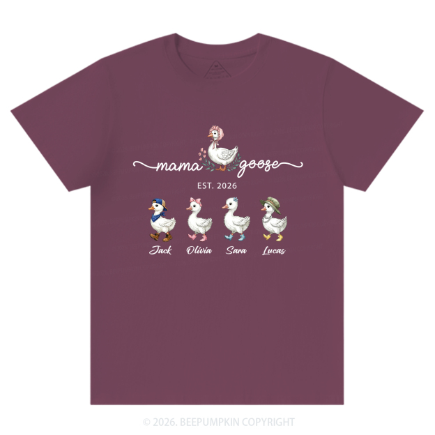 Personalized Mama Kids Names T-Shirts