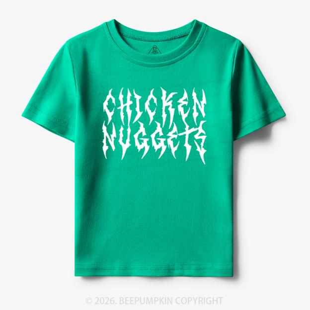 Chicken Nuggets Heavy Metal Font Toddler&Kid's Tees