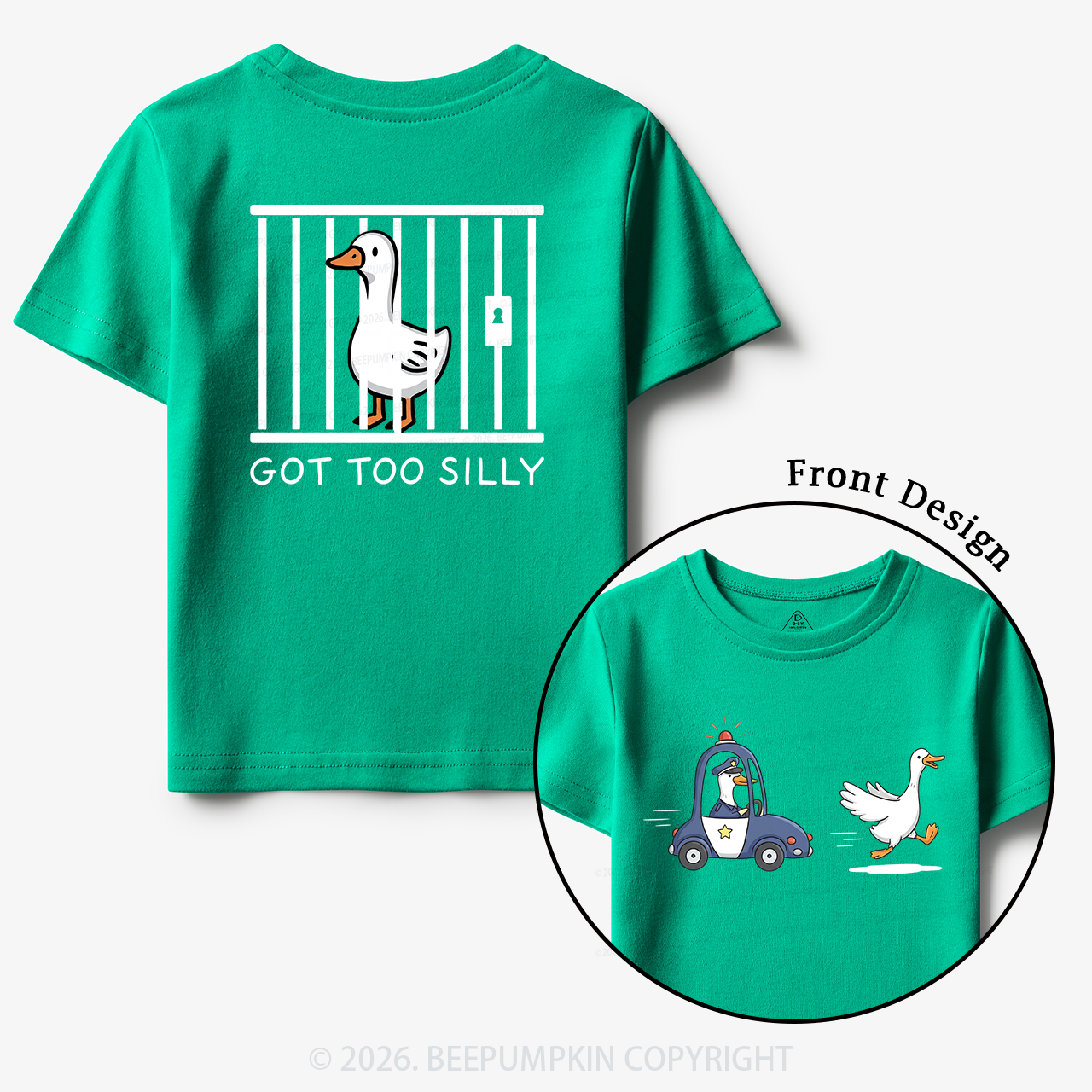 Got Too Silly Funny Goose Toddler&Kid's Tees