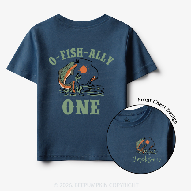 Personalized O-Fish-Ally One Birthday Party Toddler&Kid's Tees