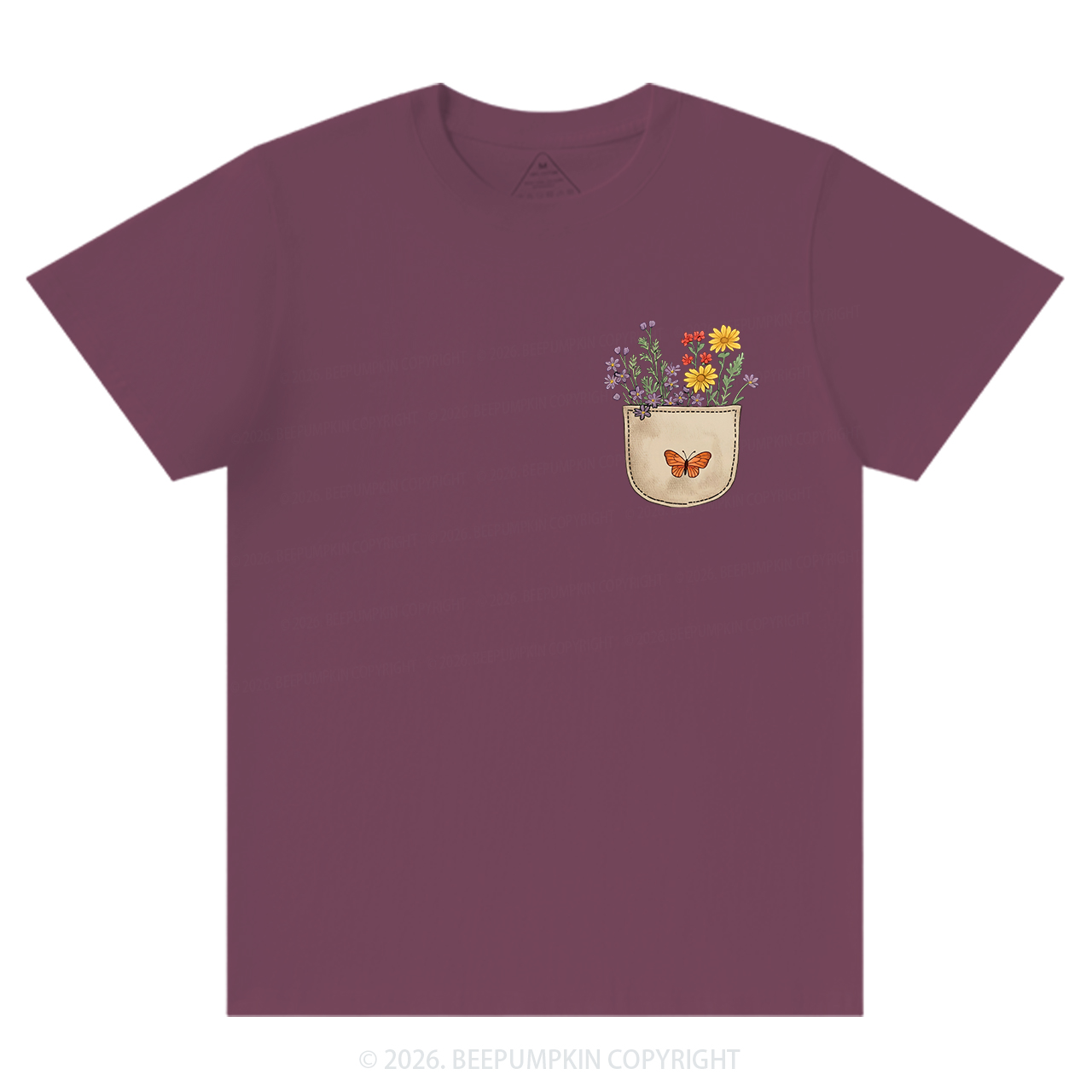 Wild Flowers Pocket T-Shirts