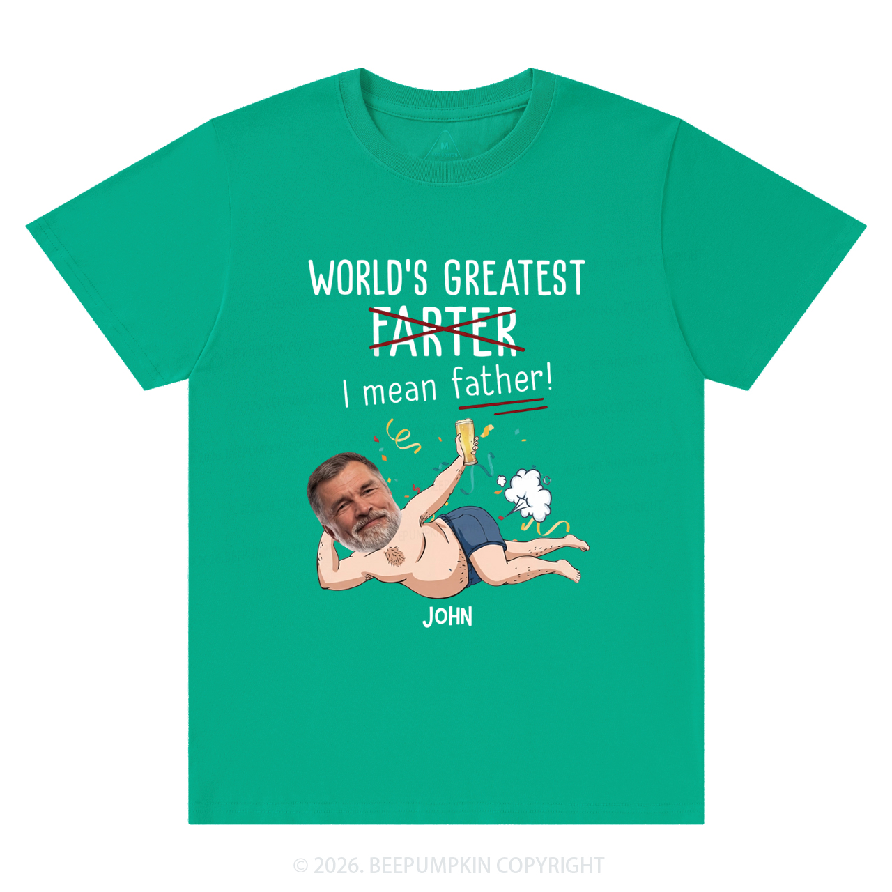 Personalized Photo Gift World's Greatest Farter T-Shirts