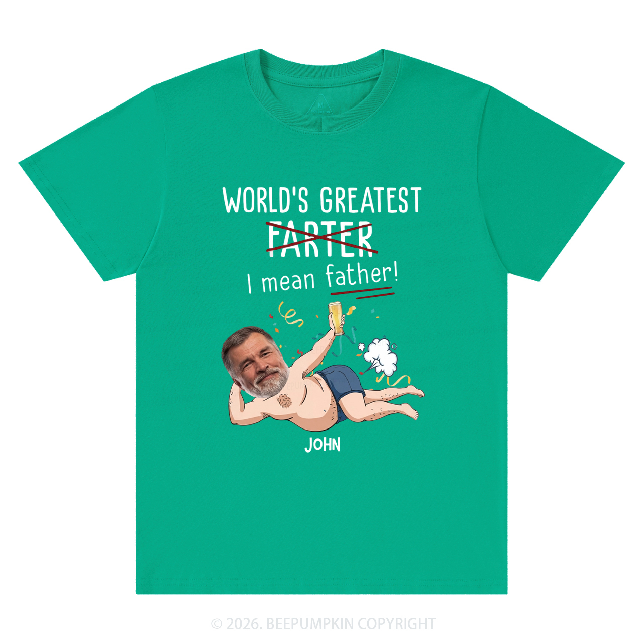 Personalized Photo Gift World's Greatest Farter T-Shirts