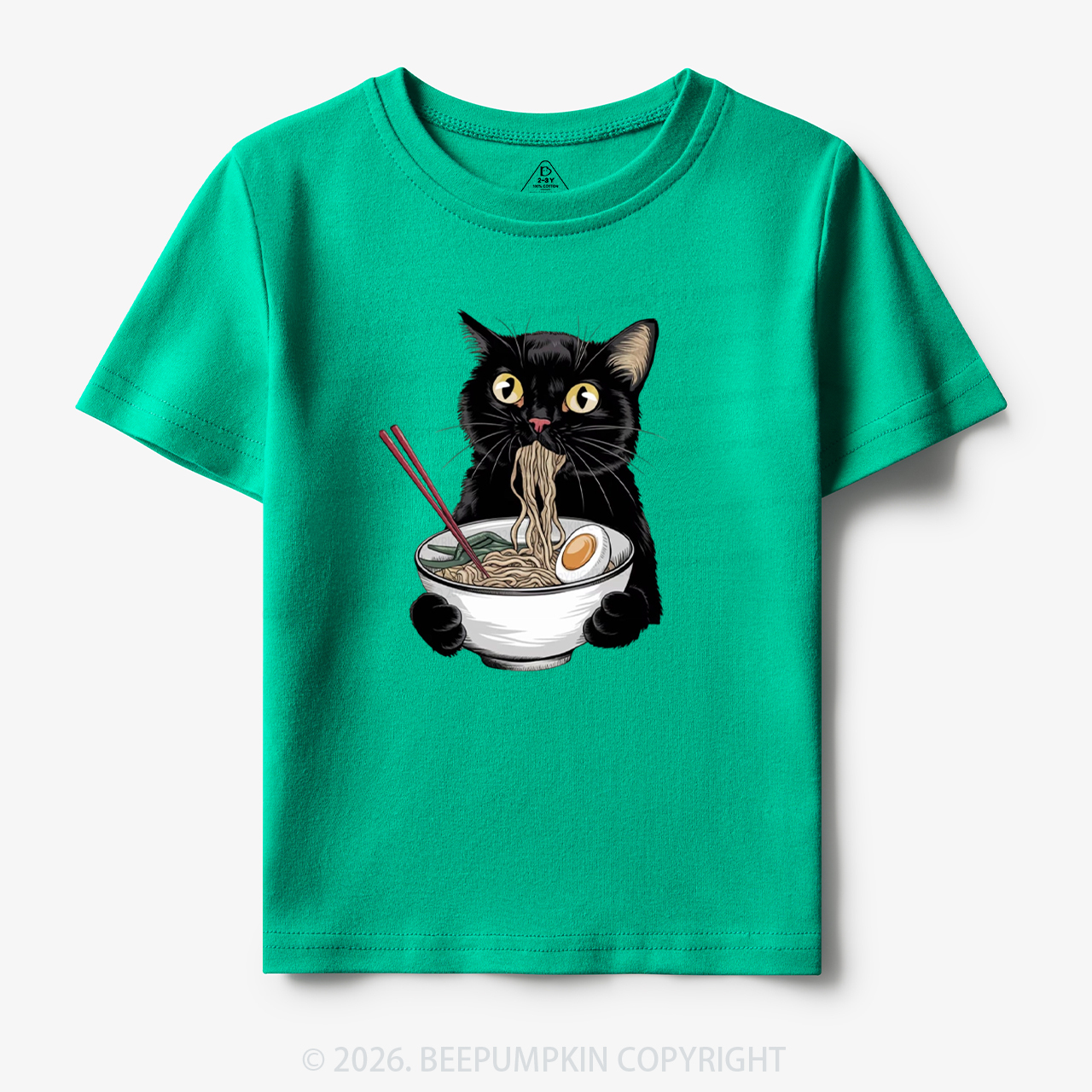 Ramen Black Cat Toddler&Kid's Tees