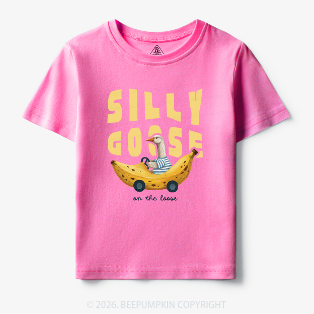 Silly Banana Goose On The Loose Funny Toddler&Kid's Tees