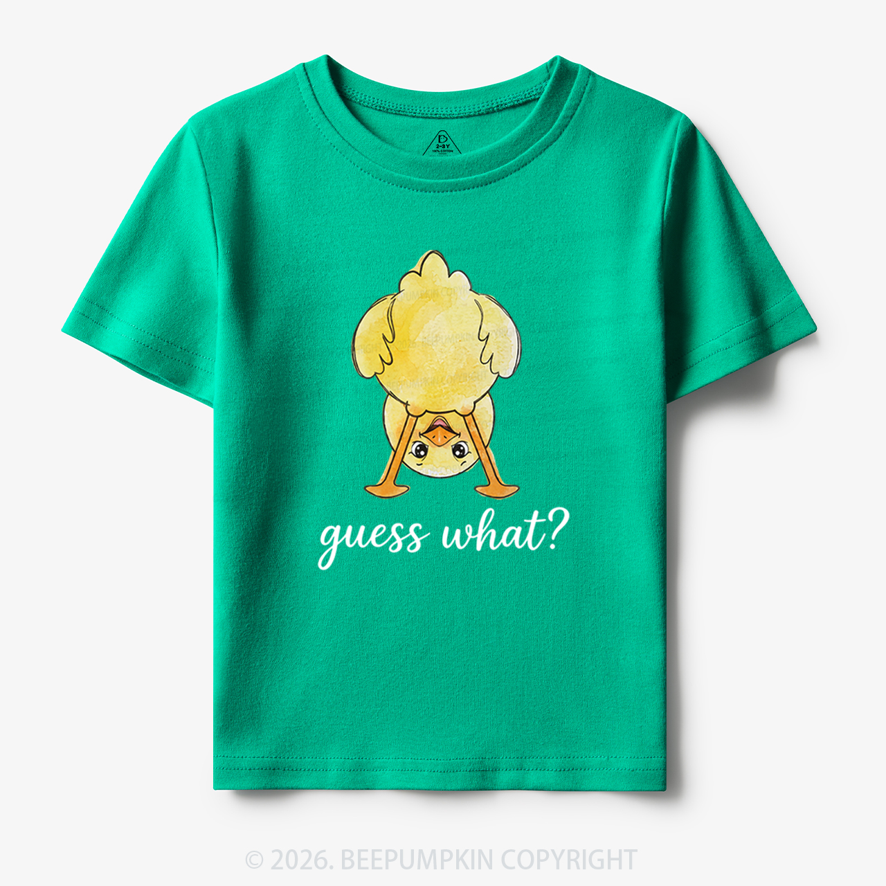 Guess What Chicken Butt Cute Funny Animal Toddler&Kid's Tees