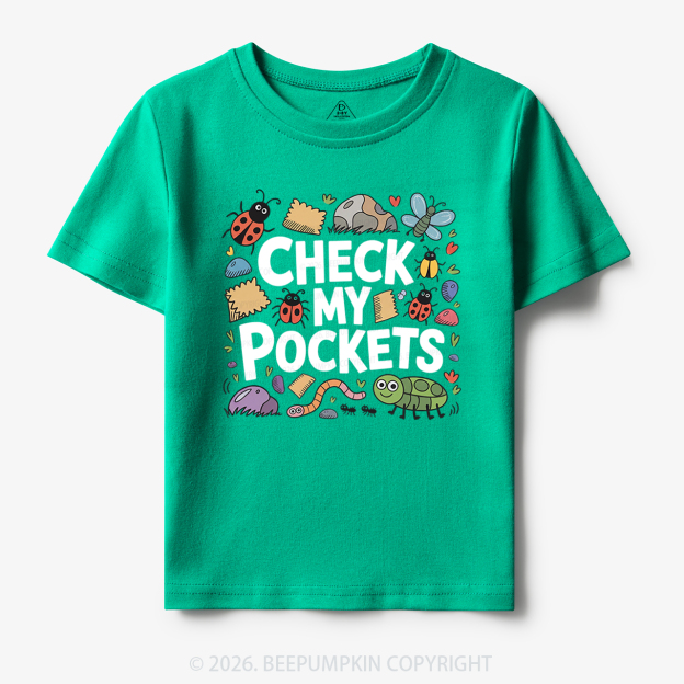 Check My Pockets Bug Lover Toddler&Kid's Tees