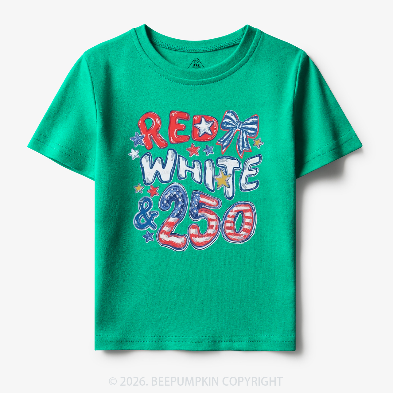 Red White & 250 Anniversary Toddler&Kid's Tees