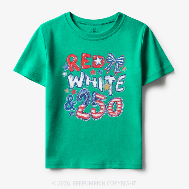 Red White & 250 Anniversary Toddler&Kid's Tees