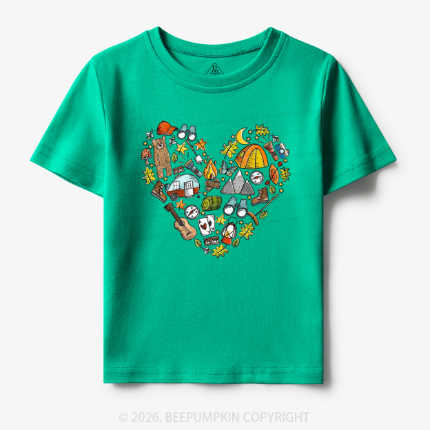 Love Camping Funny Hiking Toddler&Kid's Tees