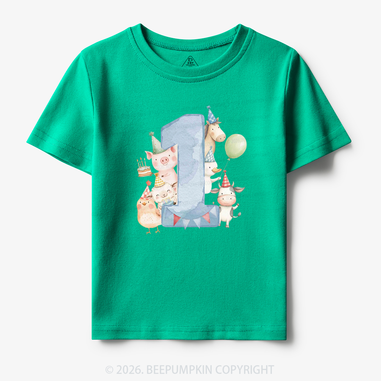 Personalized Farm Birthday Toddler&Kid's Tees