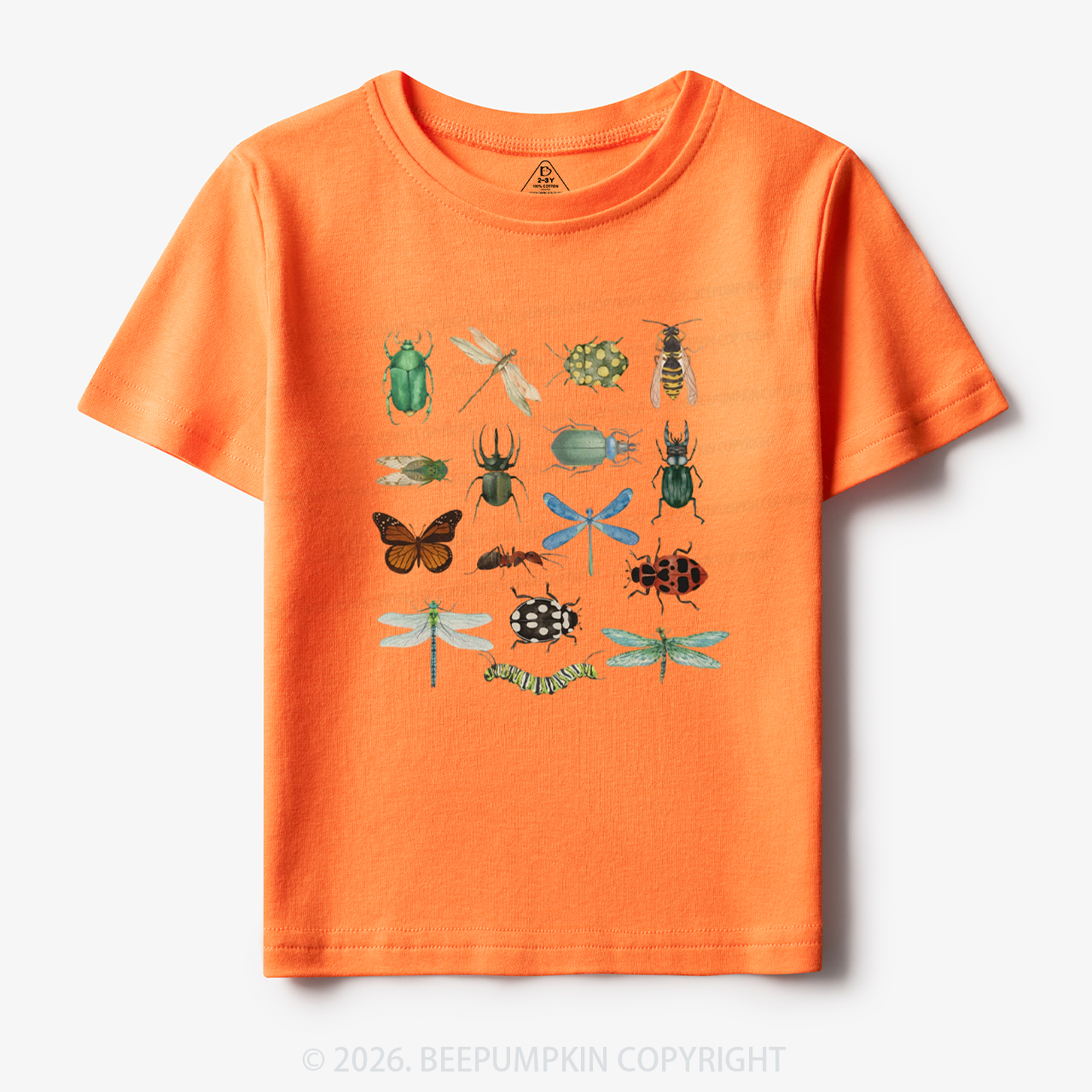 Retro Bugs Boho Natural Toddler&Kid's Tees