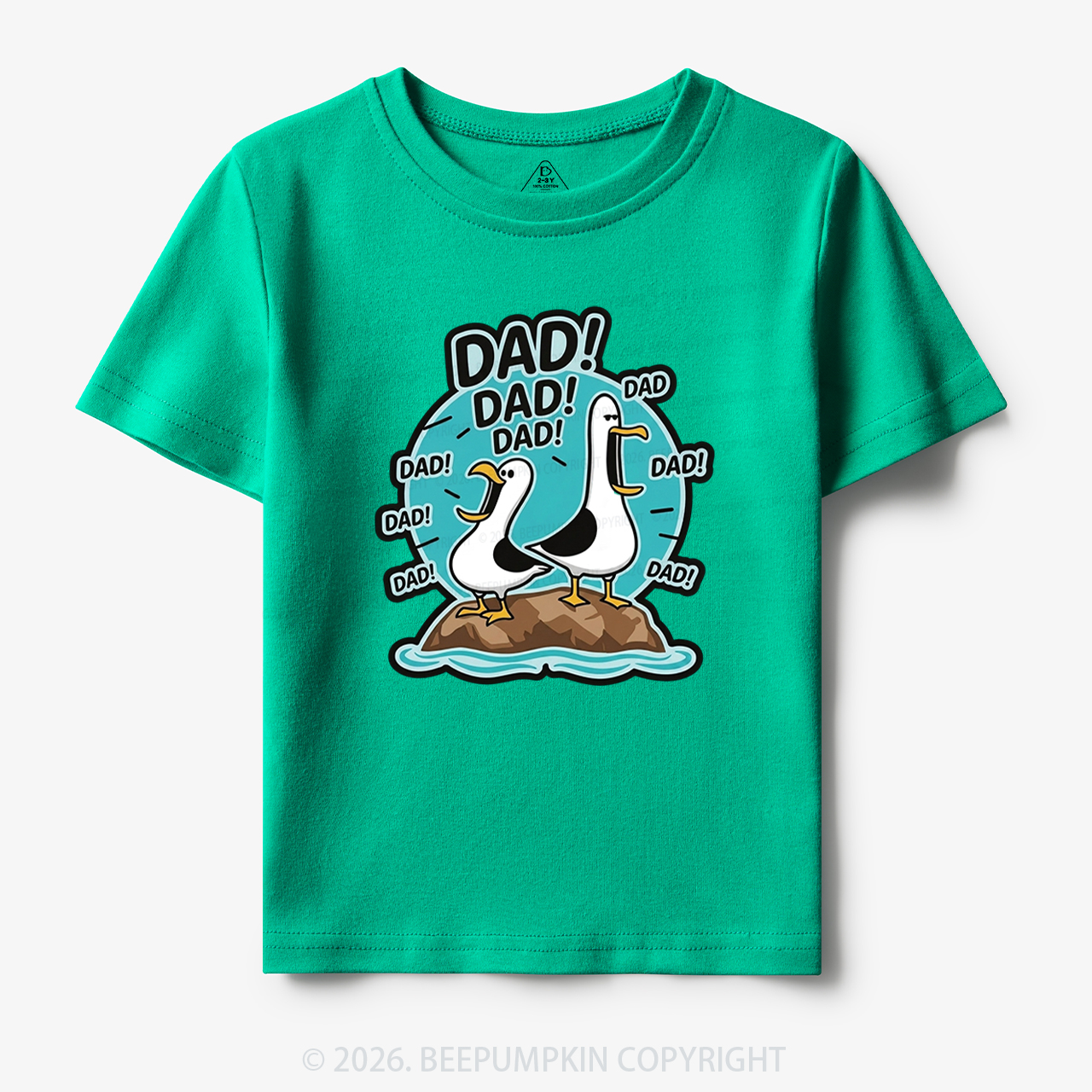 Funny Seagull DAD Toddler&Kid's Tees