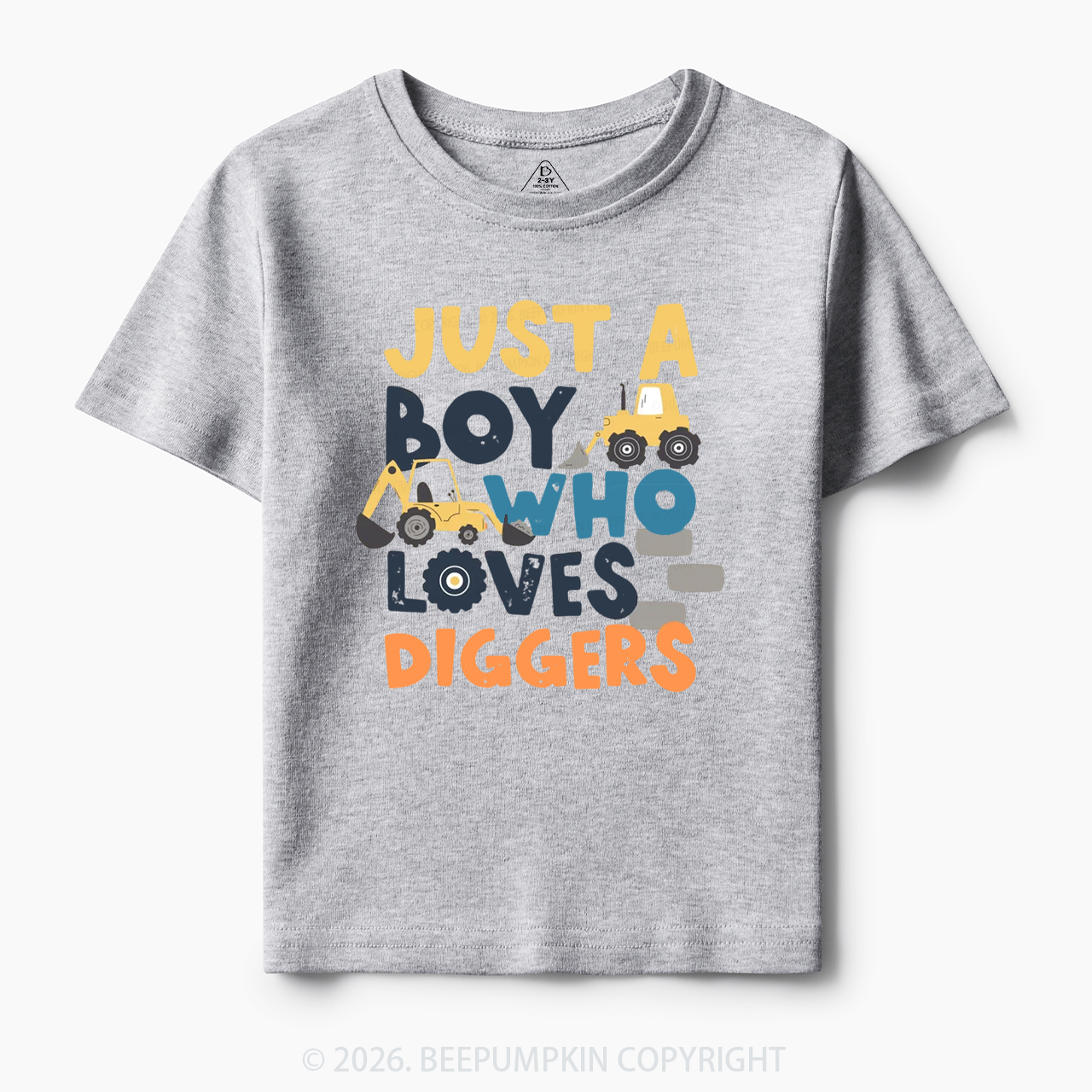Just a Boy Who Loves Diggers Toddler&Kid's Tees