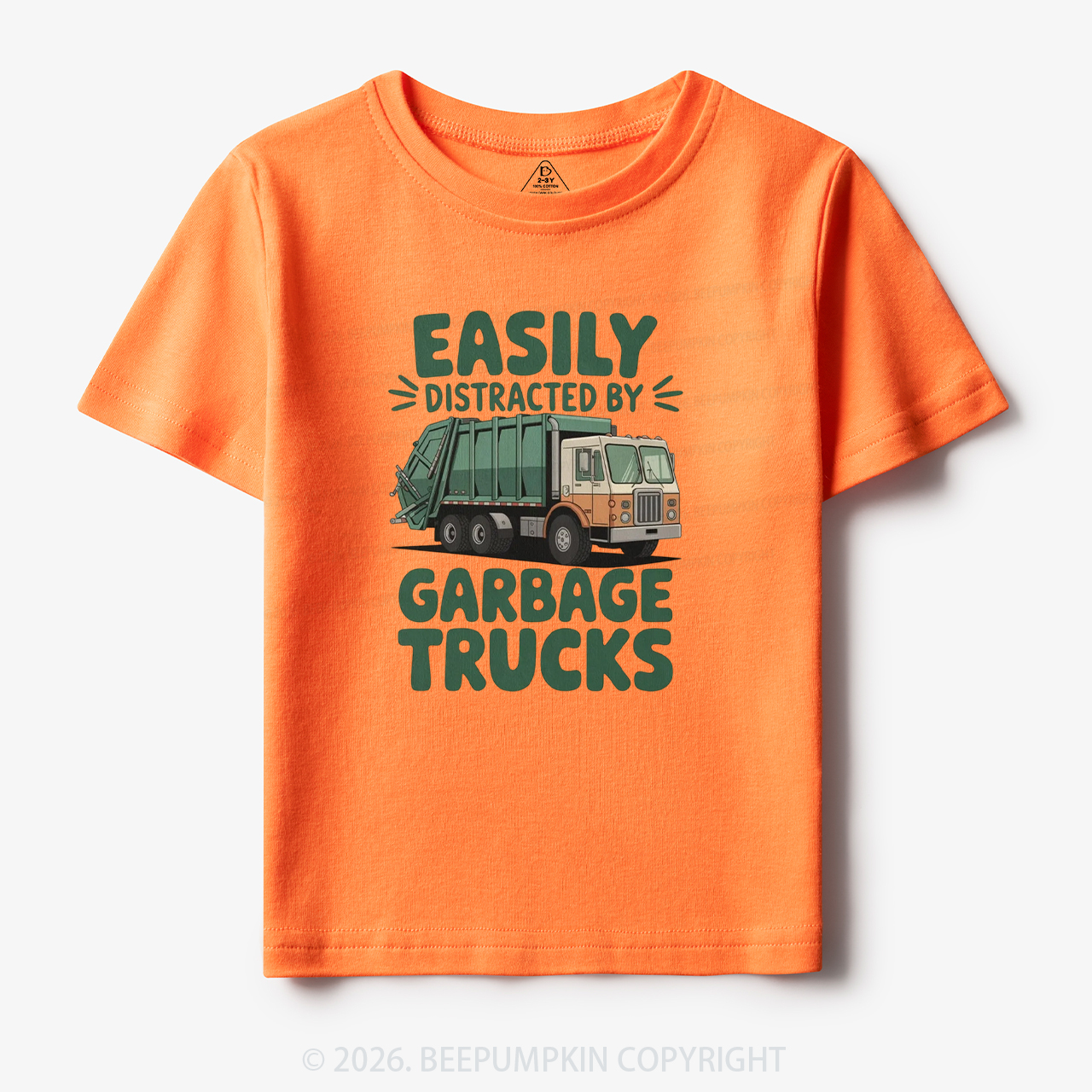 Easily Distracted by Garbage Trucks Toddler&Kid's Tees