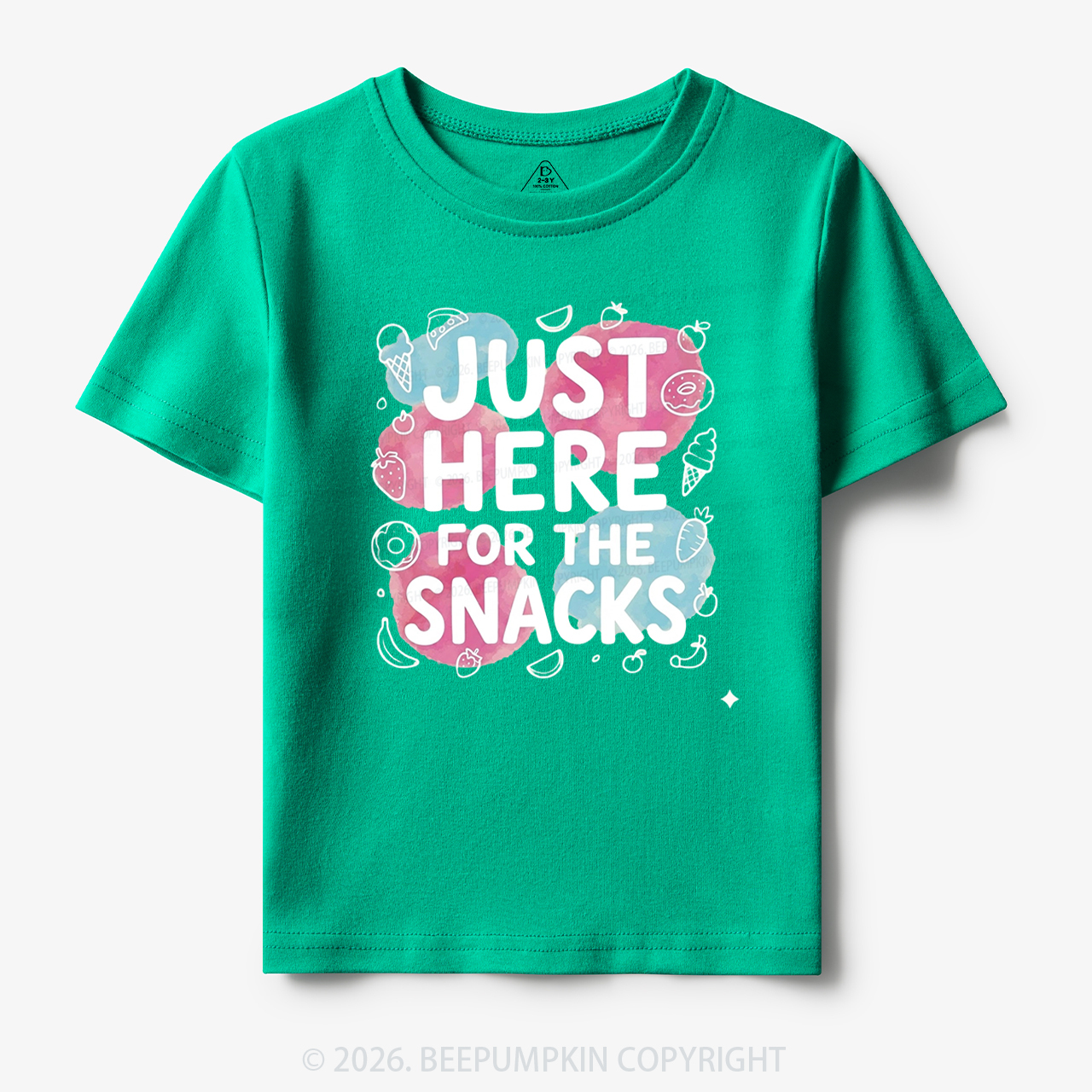 Just Here for the Snacks Funny Toddler&Kid's Tees