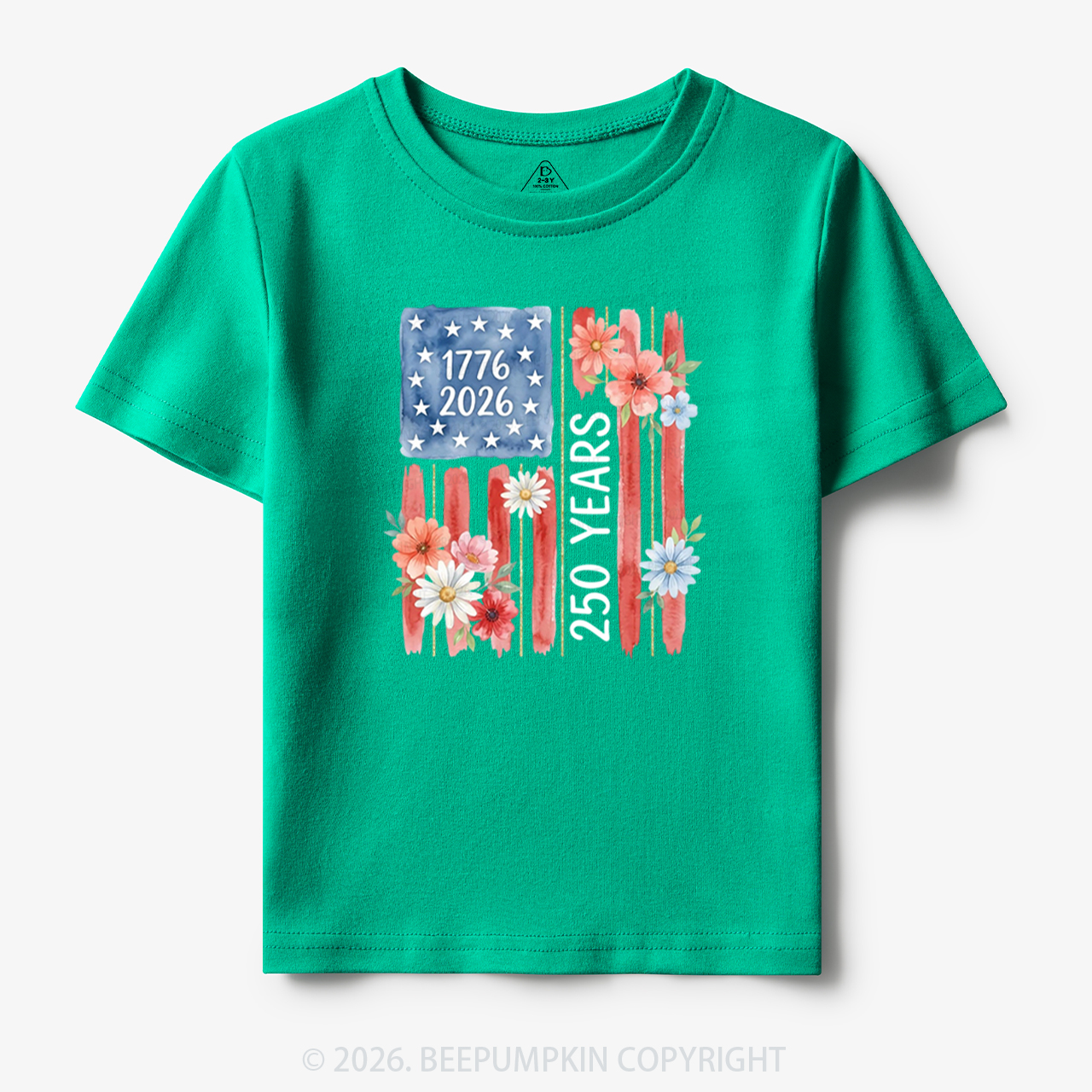 United States of America 250th Patriotic Flag Toddler&Kid's Tees