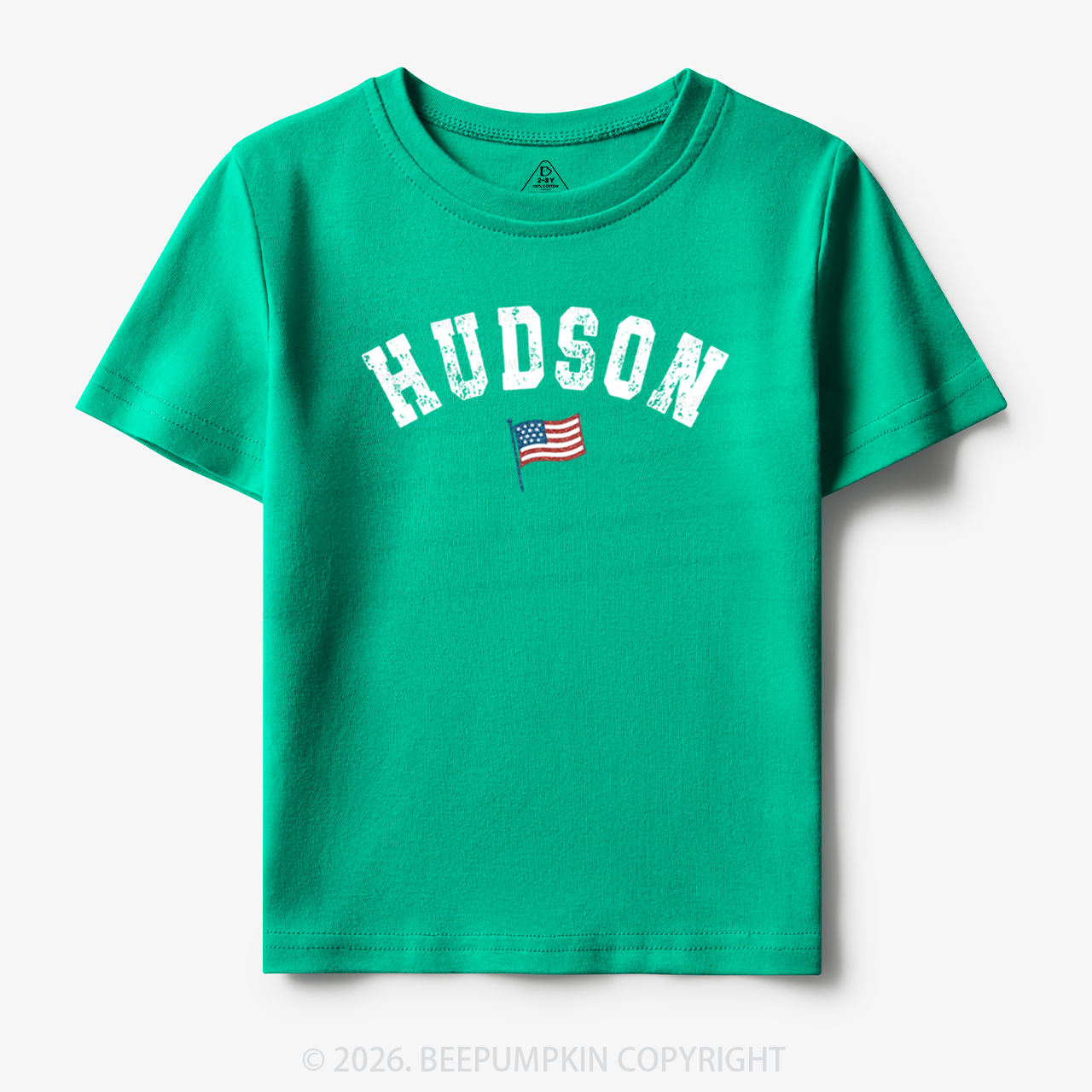 Personalized USA Flag with Name Toddler&Kid's Tees