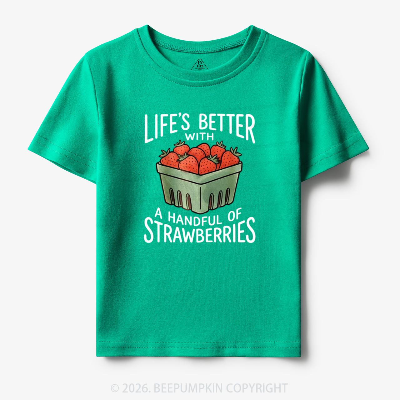 Life's Better With Strawberries Toddler&Kid's Tees