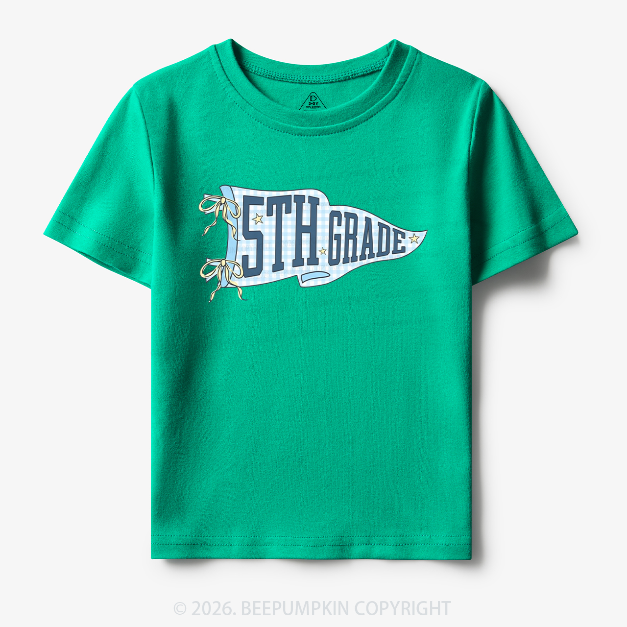 Personalized Pennant Grade Level Team Toddler&Kid's Tees