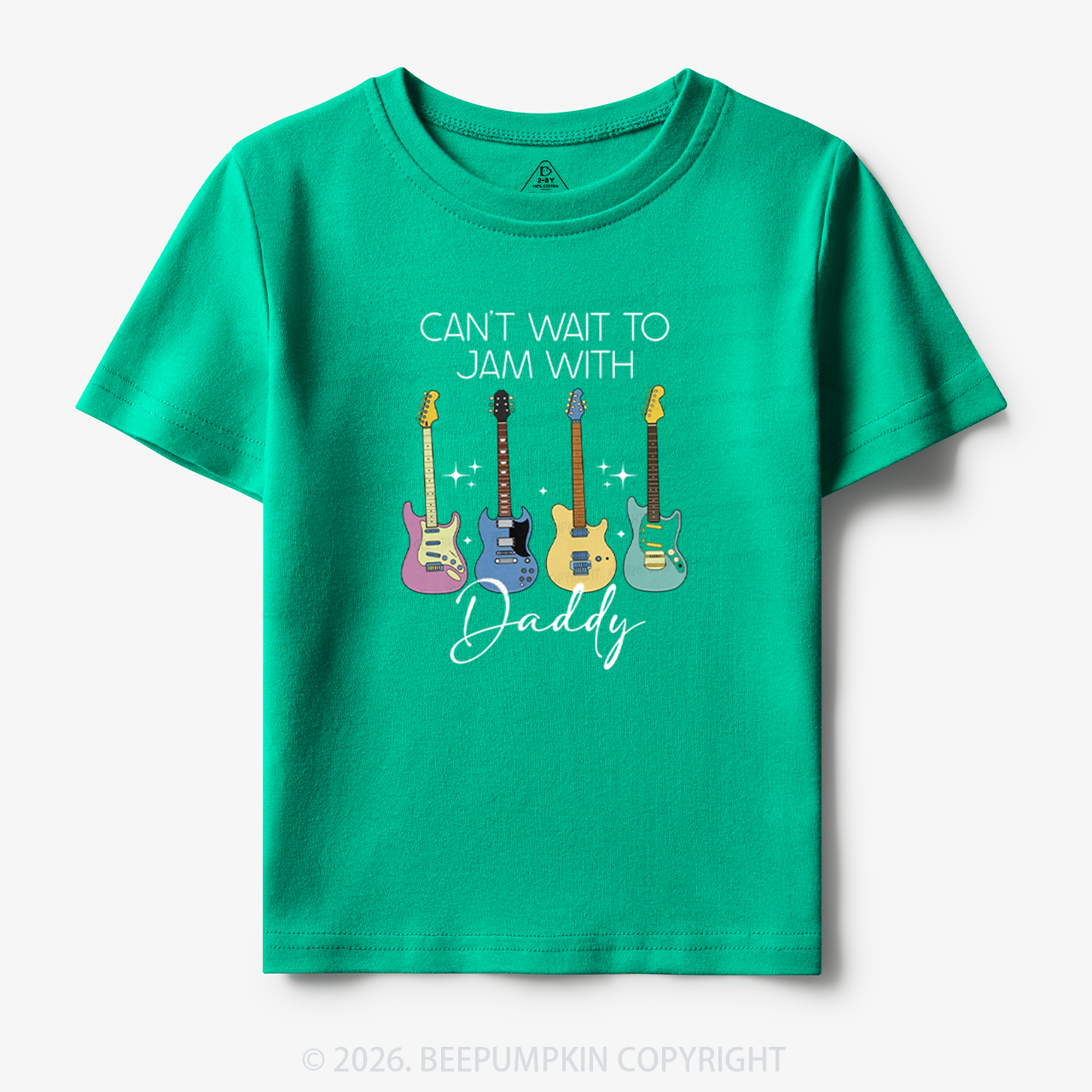 Can't Wait To Jam With Daddy Guitar Toddler&Kid's Tees