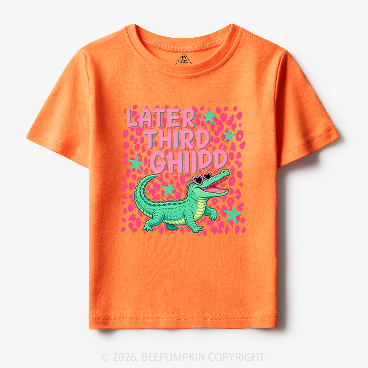 Pink Leopard Print Later Back to School Toddler&Kid's Tees