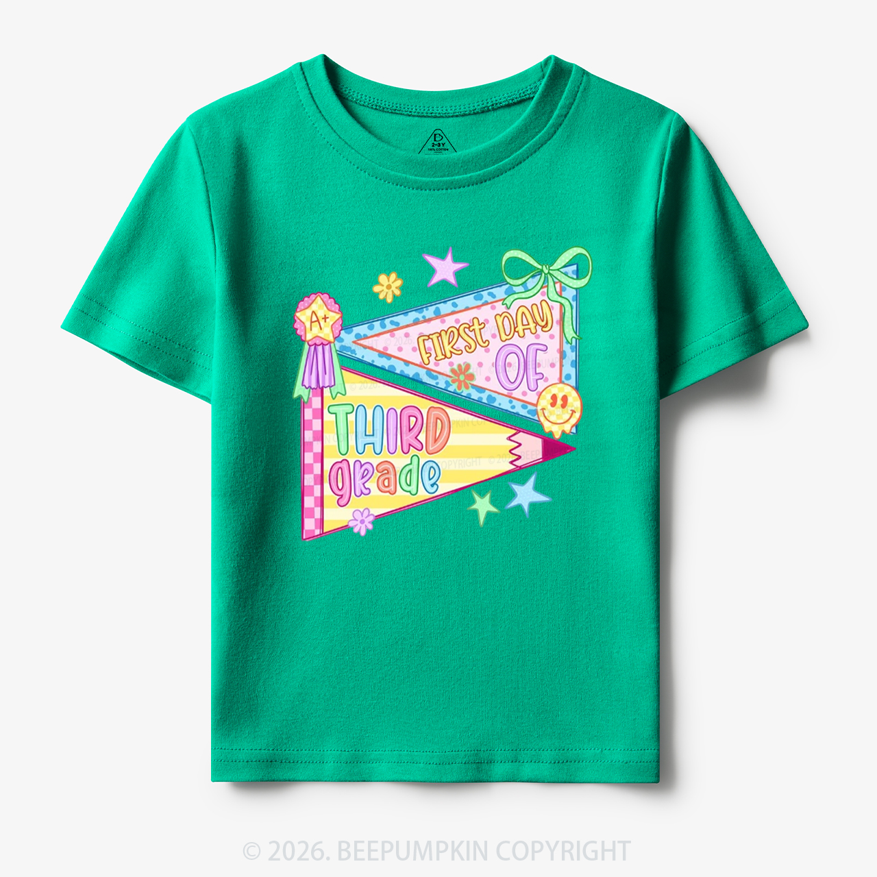 Floral Apple Pre-k 1st/2nd/3rd/4th/5th Grade Toddler&Kid's Tees