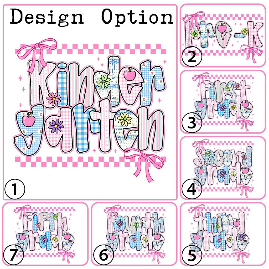 Preppy Floral Pre-k 1st/2nd/3rd/4th/5th Grade Toddler&Kid's Tees