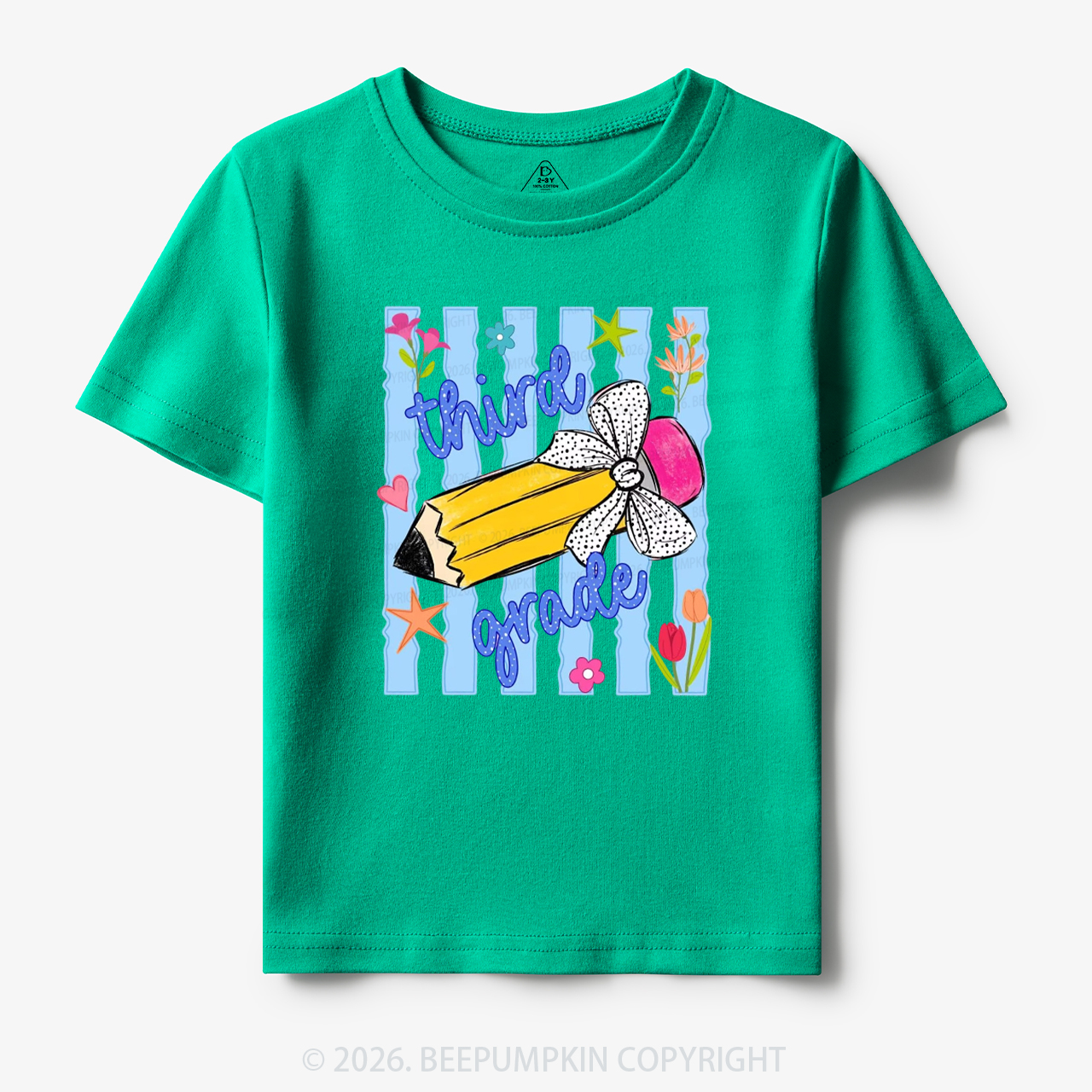 Striped Pencil Pre-K To Fifth Grade Toddler&Kid's Tees
