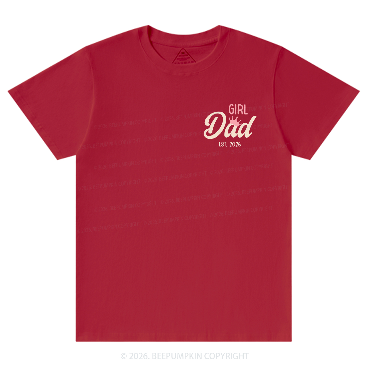 Personalized Girl Dad Fathers Day T-Shirts