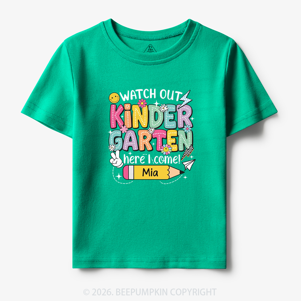 Personalized Watch Out Kindergarten Here I Come Toddler&Kid's Tees