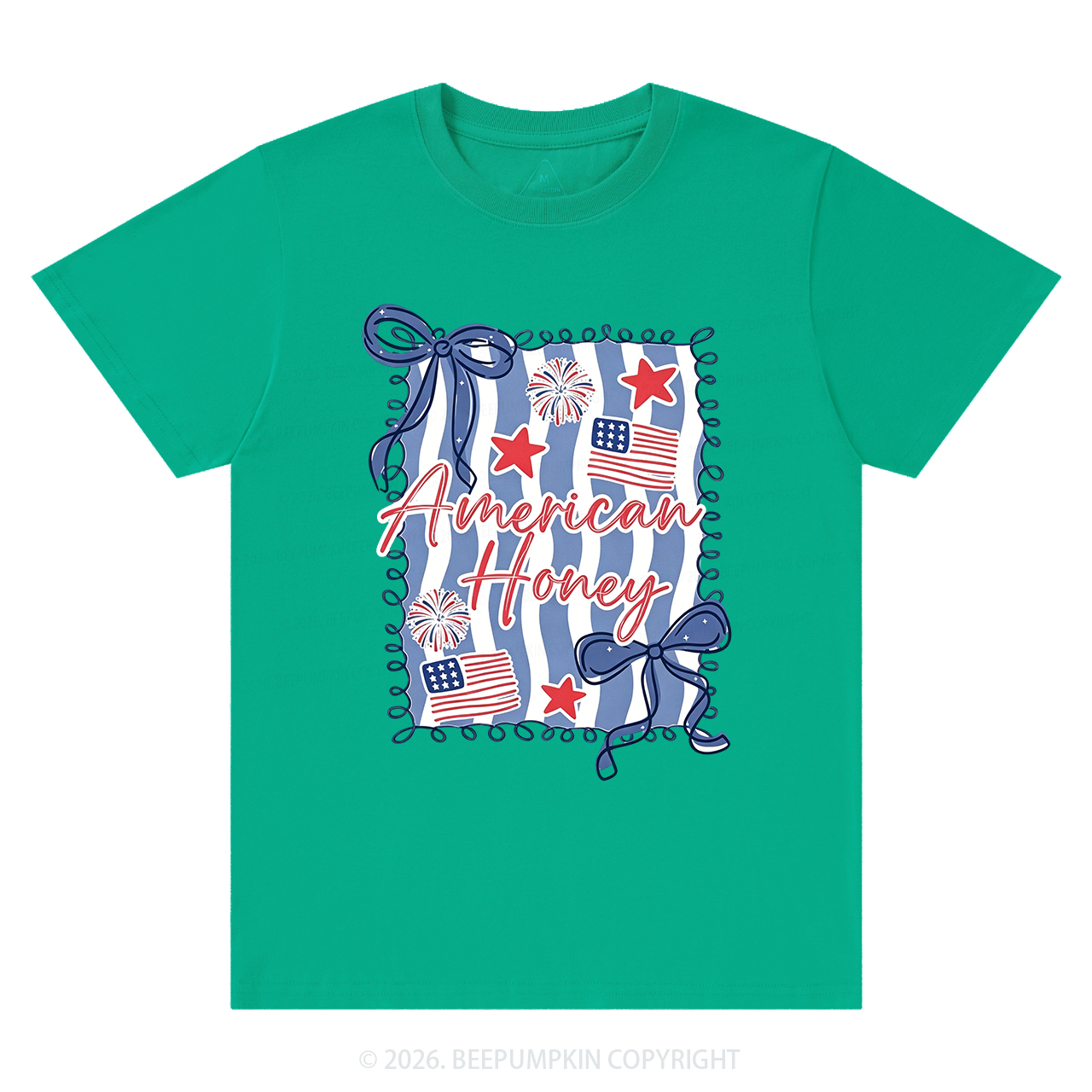American Honey Flag Bows T-Shirts