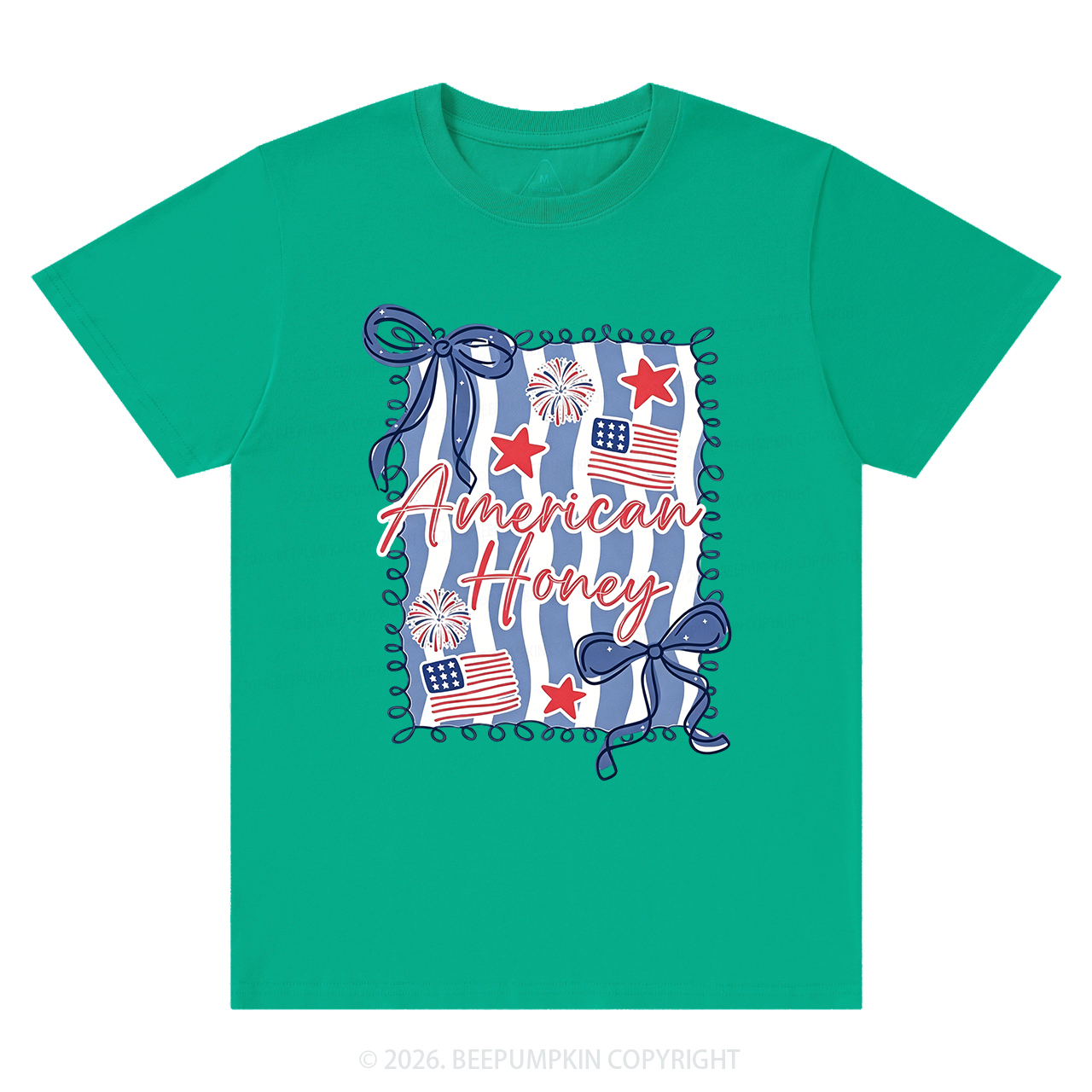 American Honey Flag Bows T-Shirts