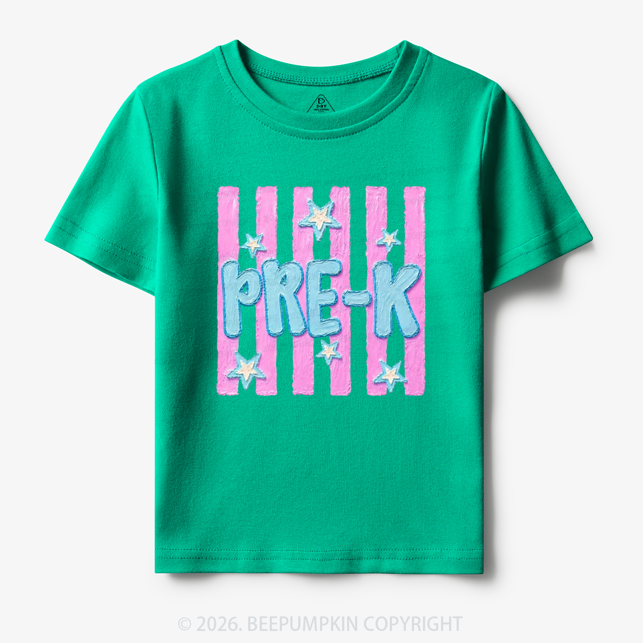 Retro Striped Pre-K Back To School Toddler&Kid's Tees