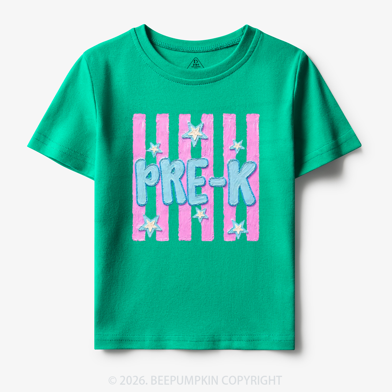 Retro Striped Pre-K Back To School Toddler&Kid's Tees