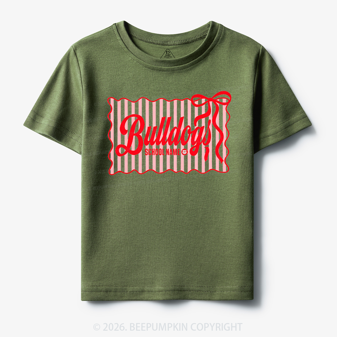 Personalized School Name Mascot Toddler&Kid's Tees