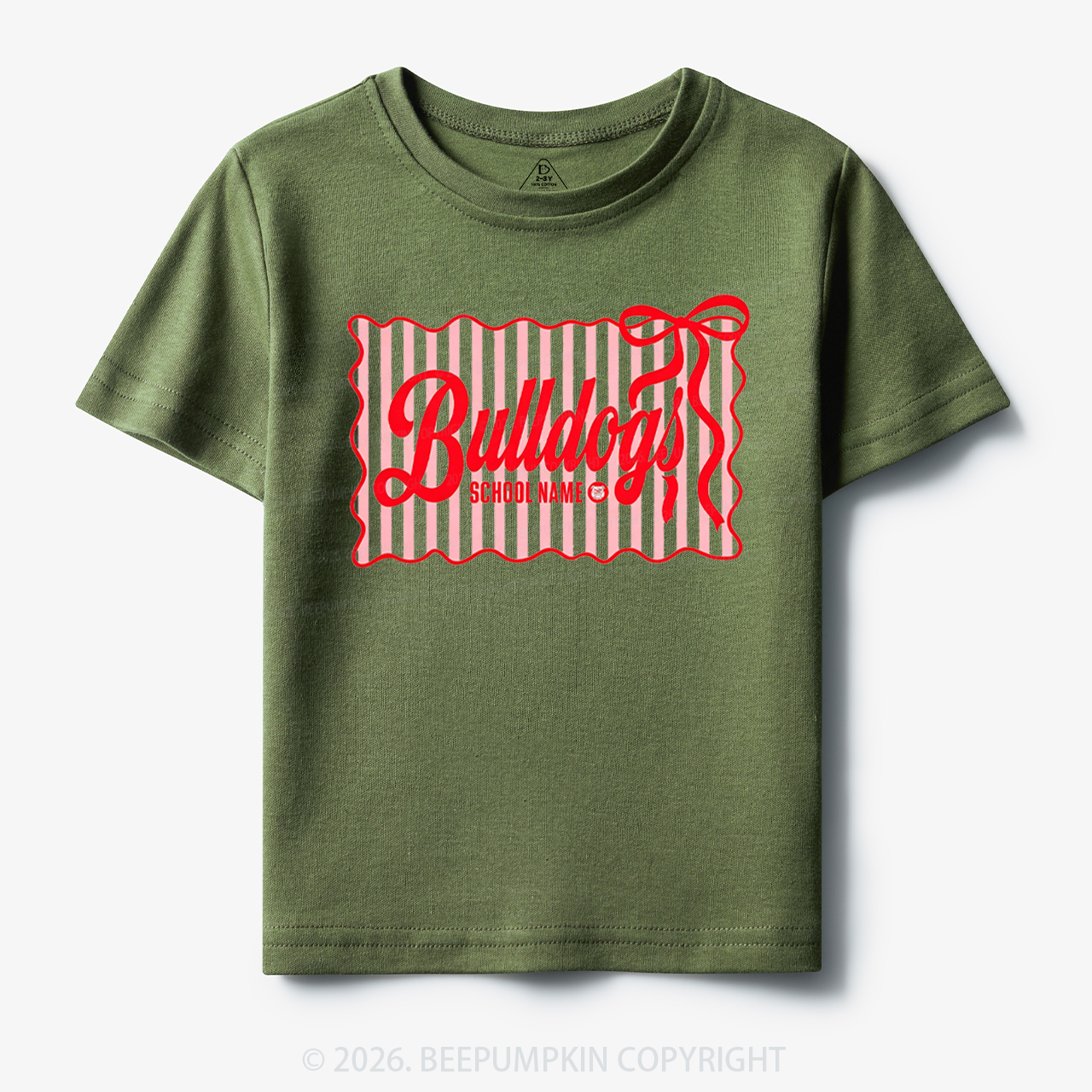 Personalized School Name Mascot Toddler&Kid's Tees