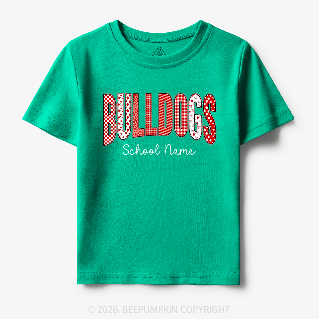 Personalized School Name School Spirit Toddler&Kid's Tees
