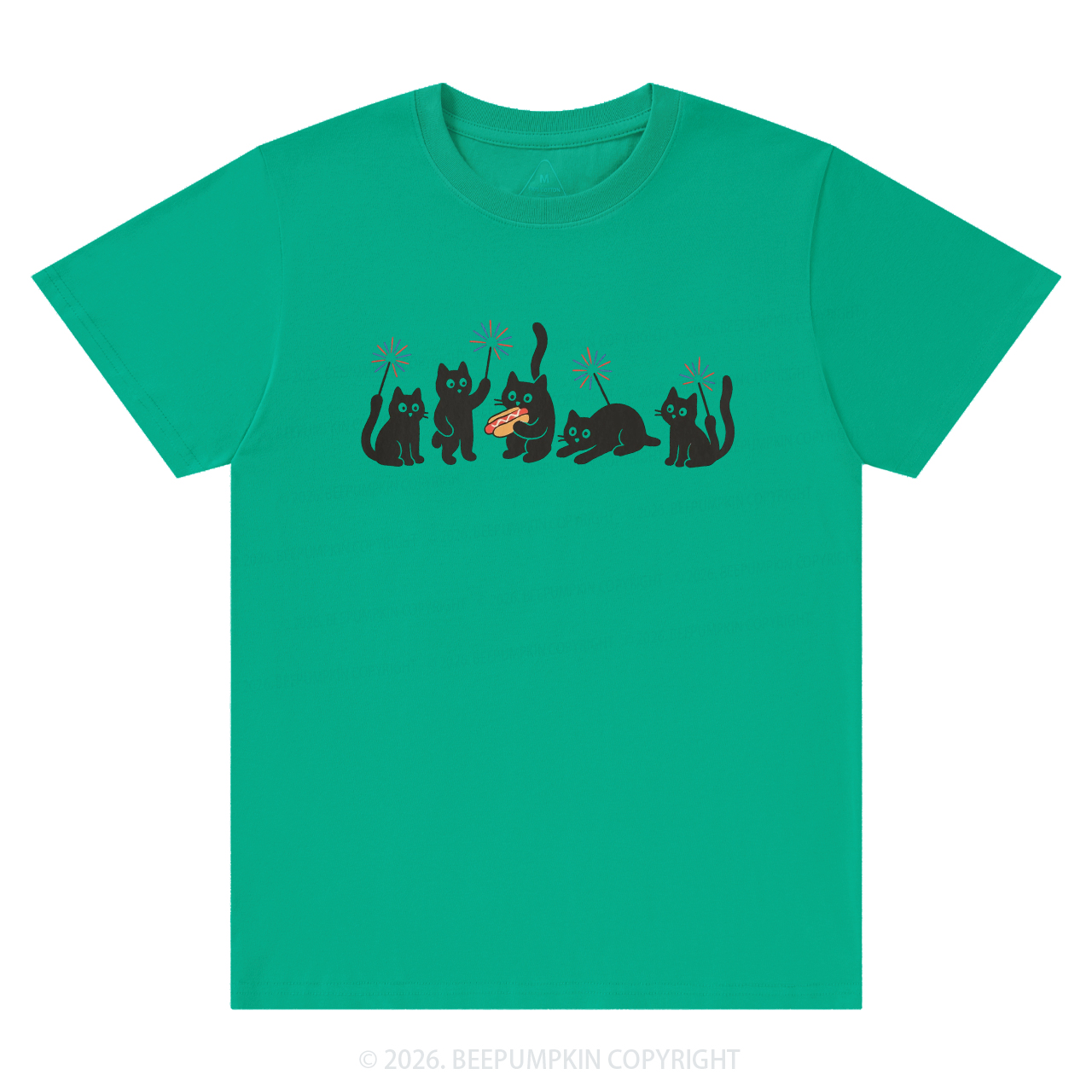 4th of July Funny Black Cats T-Shirts