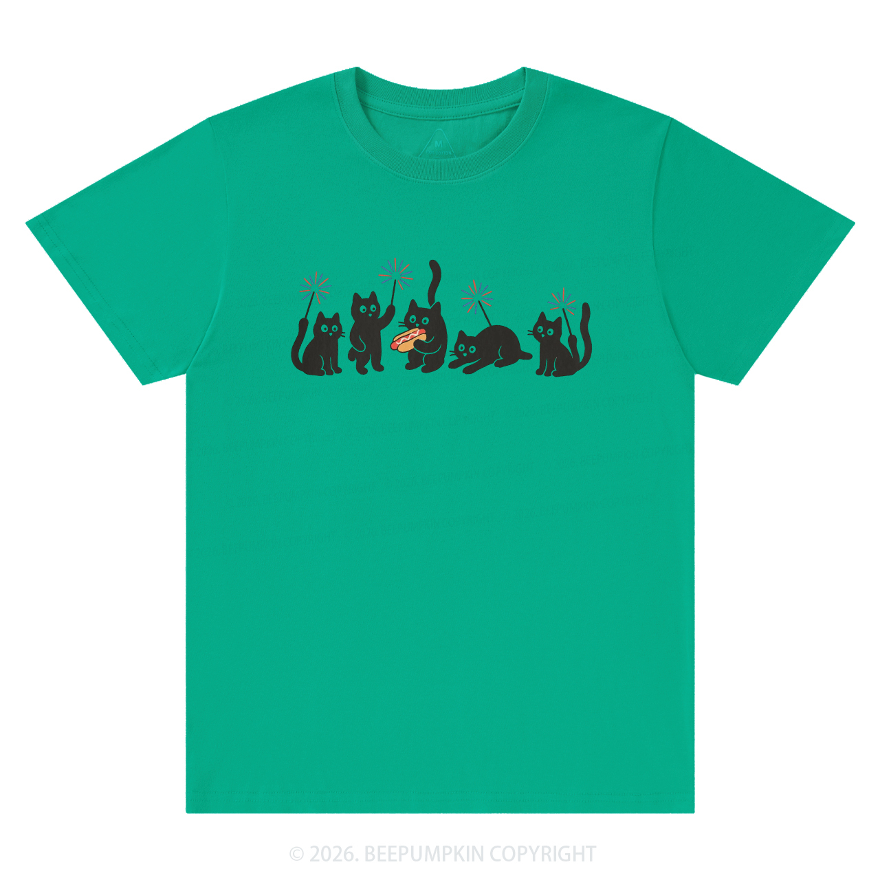 4th of July Funny Black Cats T-Shirts