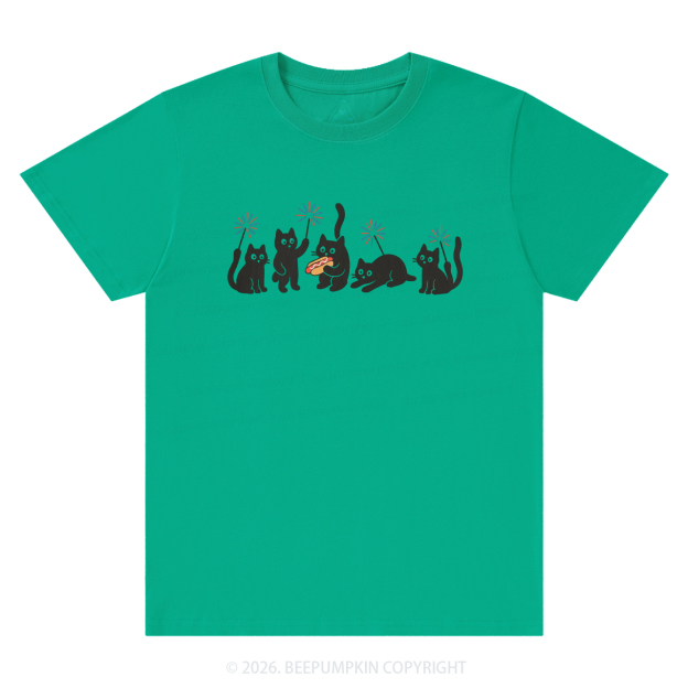 4th of July Funny Black Cats T-Shirts