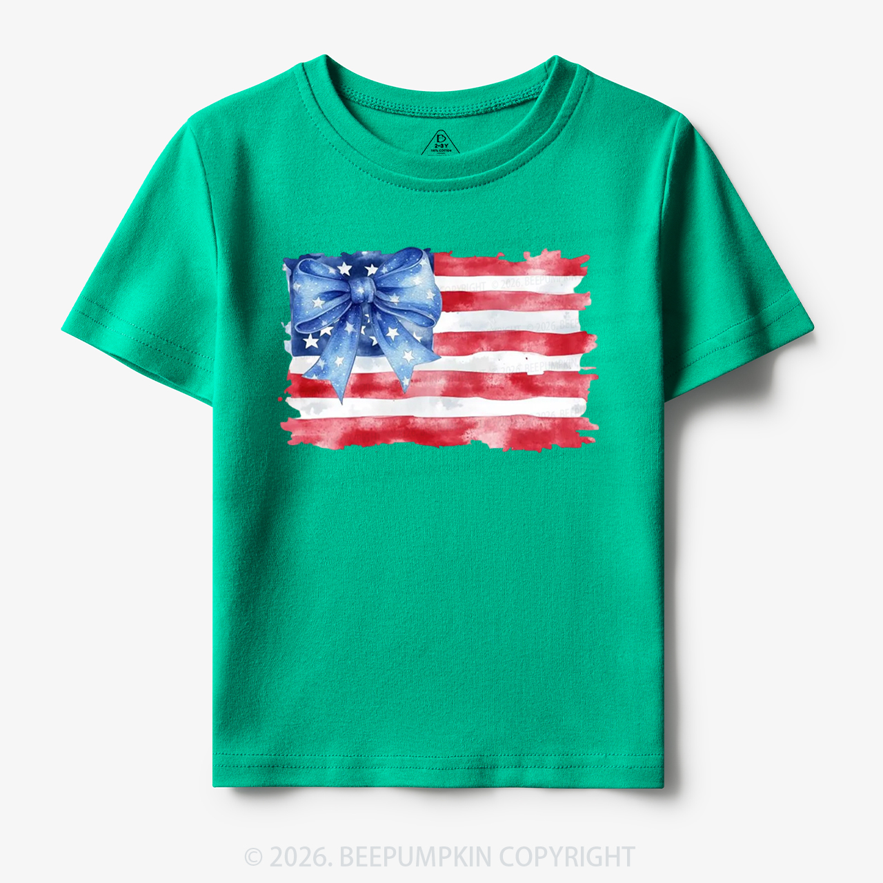 4th of July American Flag Toddler&Kid's Tees
