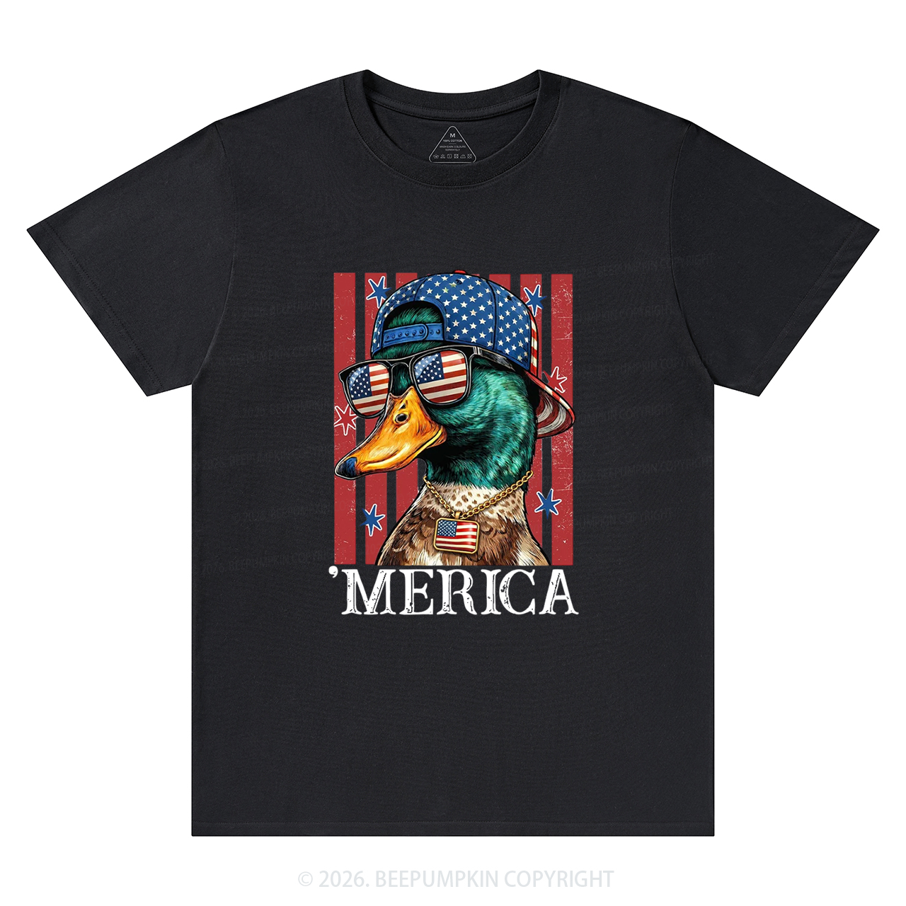 4th of July Funny Patriotic Merica Duck T-Shirts